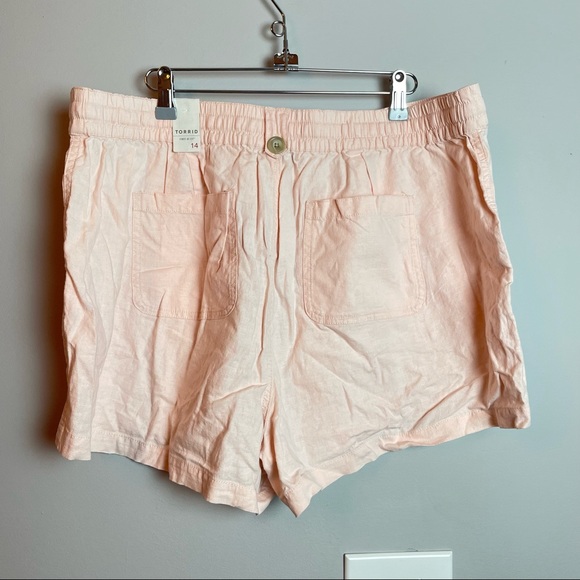 Torrid shorts linen pink - Picture 3 of 4